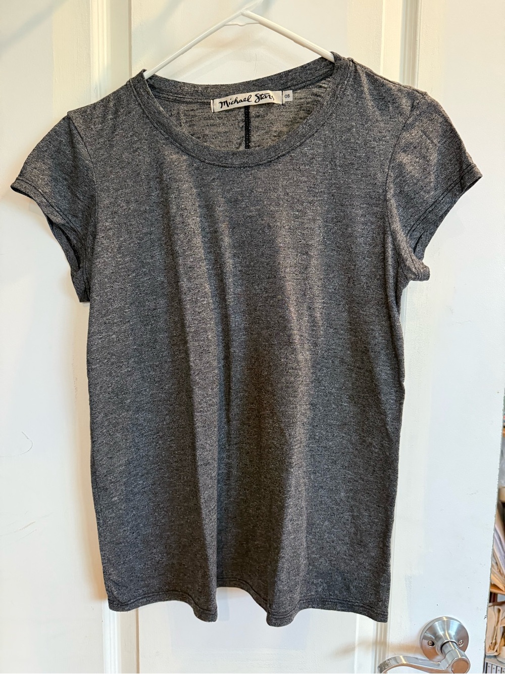 Gray marled Michael Stars short sleeve top